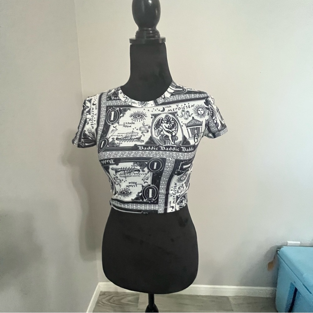 Forever 21 fitted tshirt with back tie